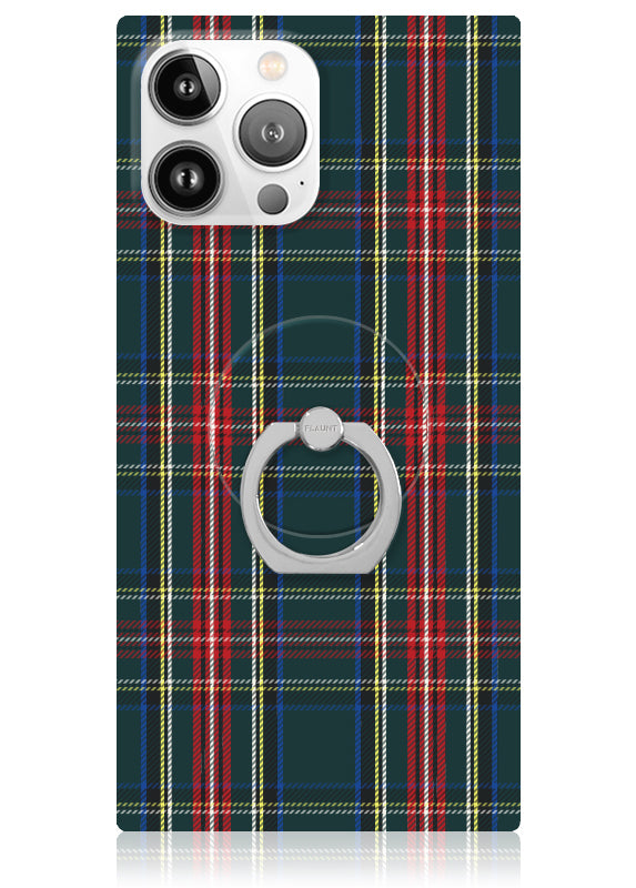 SQUARE? Green Plaid iPhone Case