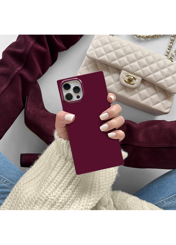 SQUARE? Burgundy iPhone Case