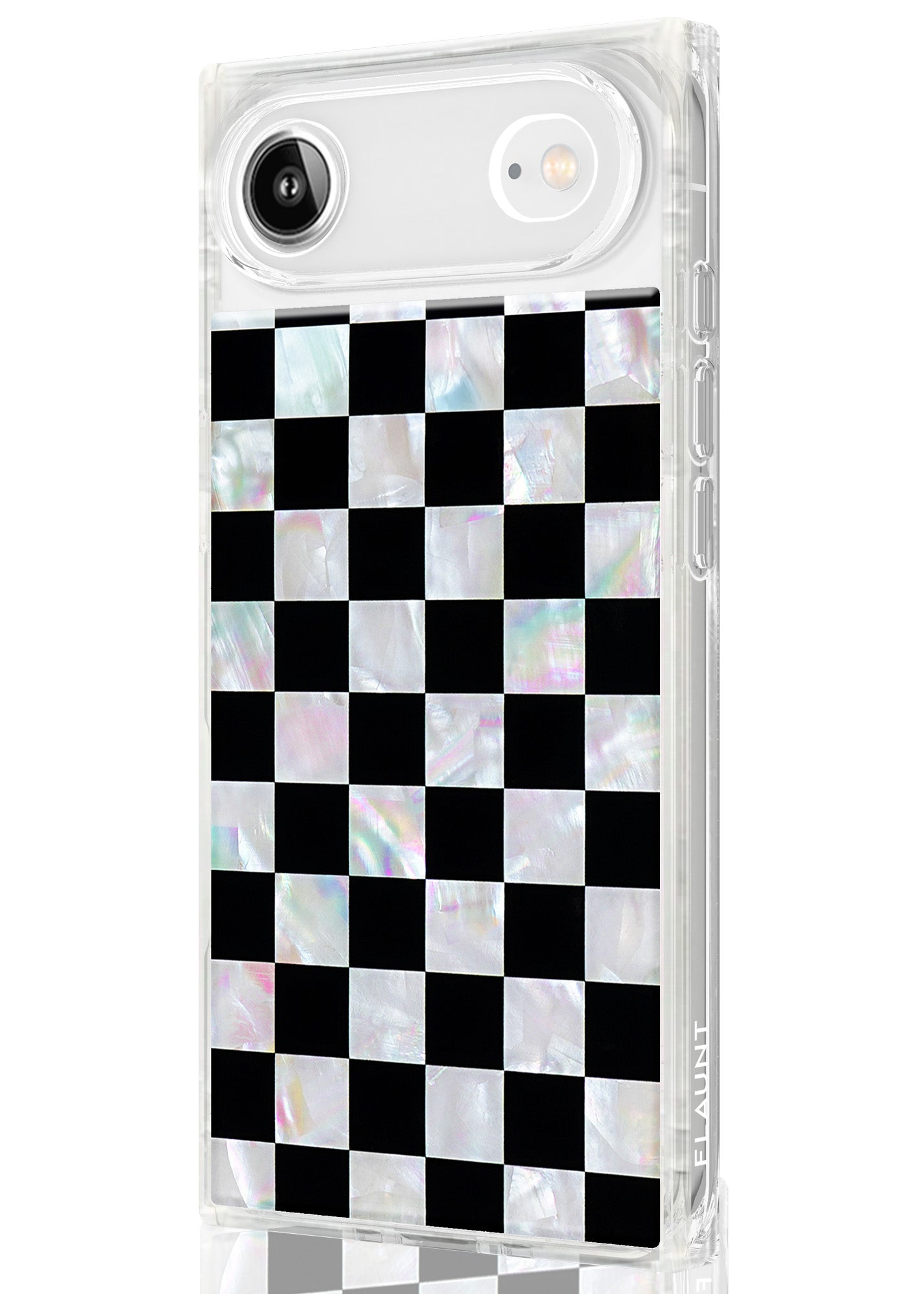 SQUARE? Checkered Mother of Pearl iPhone Case