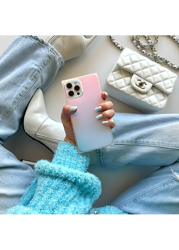 SQUARE? Iridescent Satin iPhone Case
