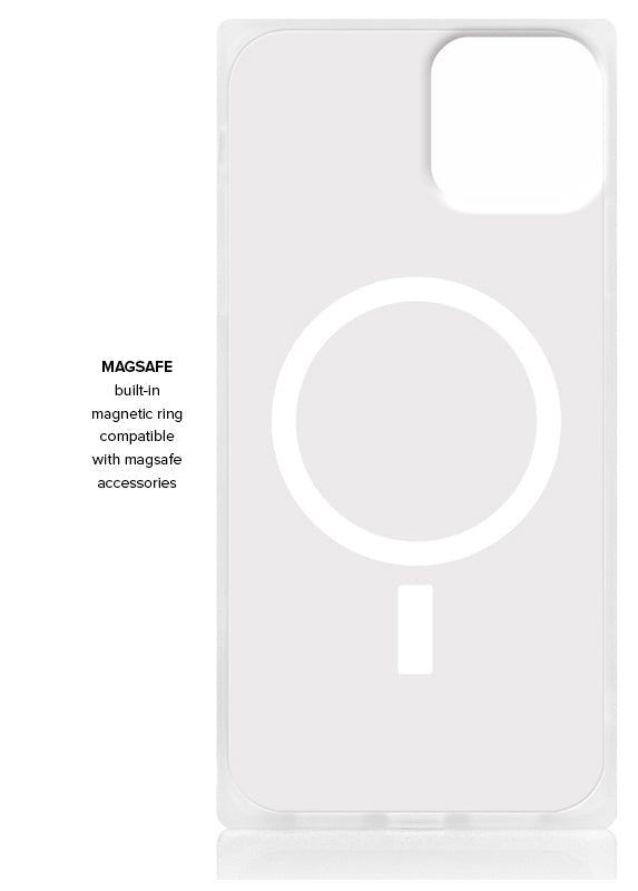 SQUARE? Fuchsia Rose Print iPhone Case