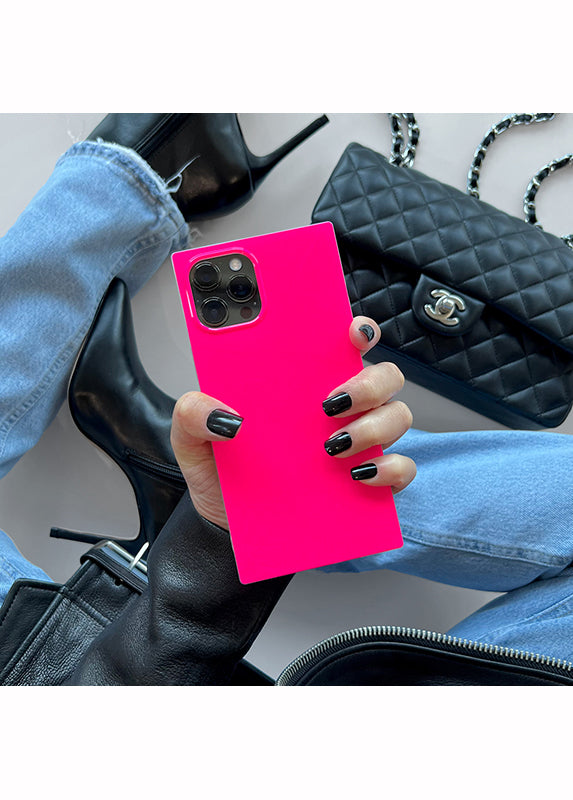 SQUARE? Neon Pink Pixel Case