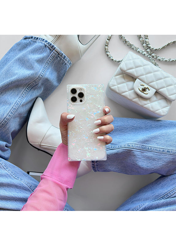 SQUARE? Opal Shell Pixel Case