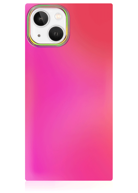 SQUARE? Pink Iridescent Satin iPhone Case