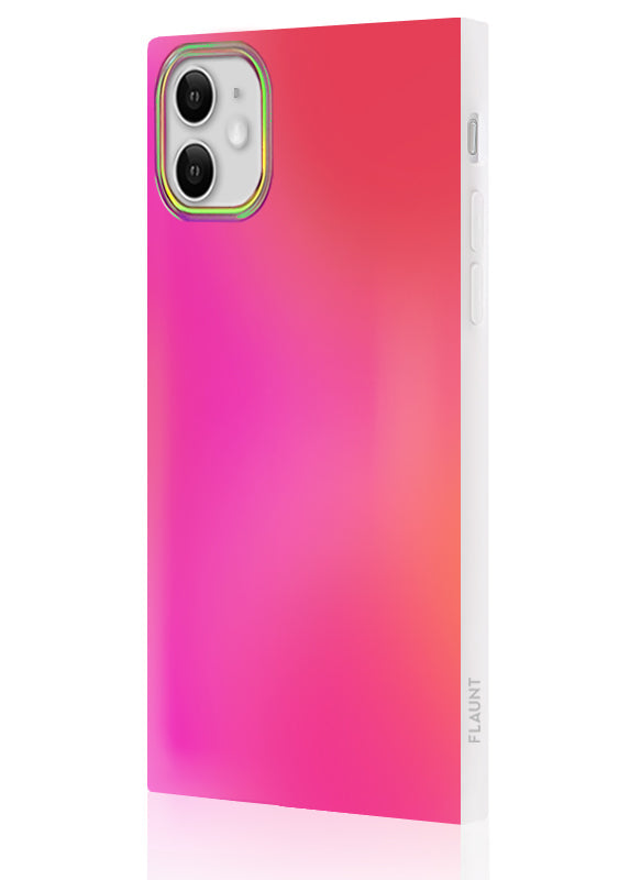 SQUARE? Pink Iridescent Satin iPhone Case