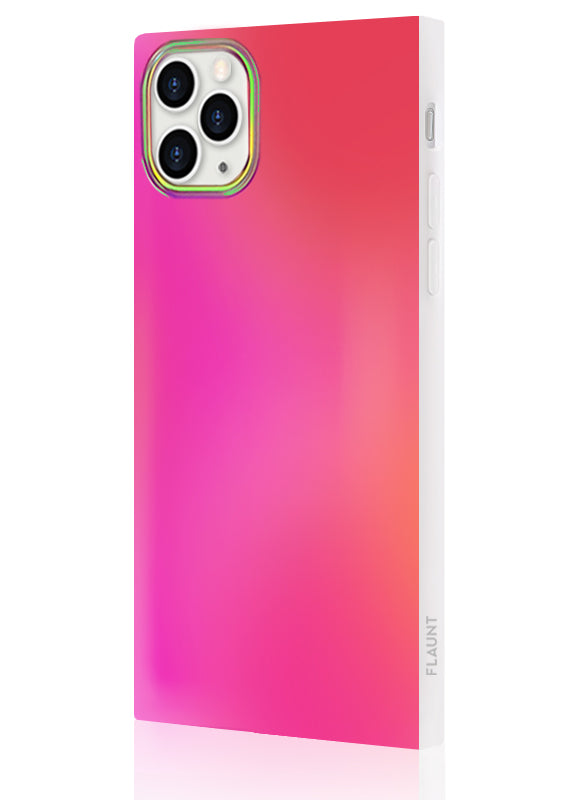 SQUARE? Pink Iridescent Satin iPhone Case