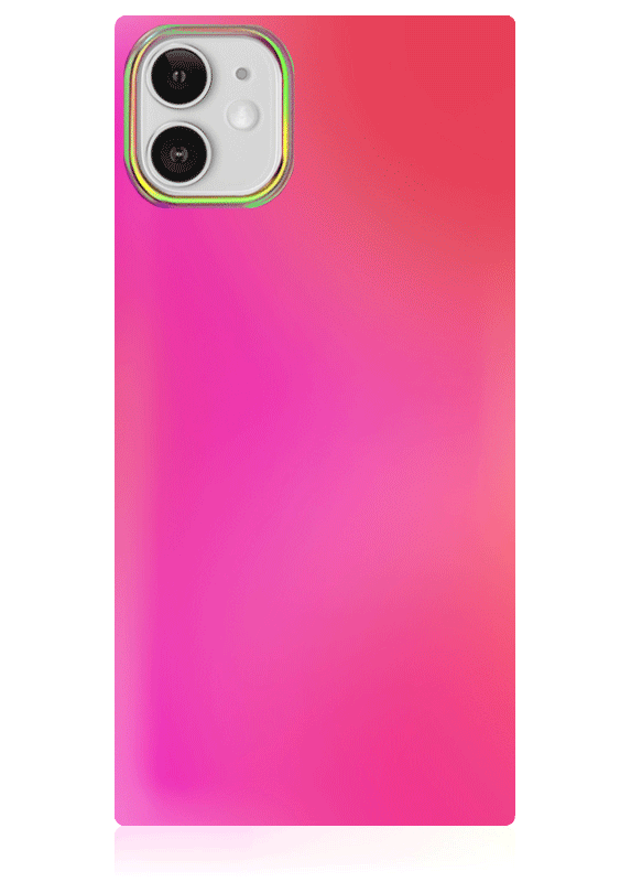 SQUARE? Pink Iridescent Satin iPhone Case