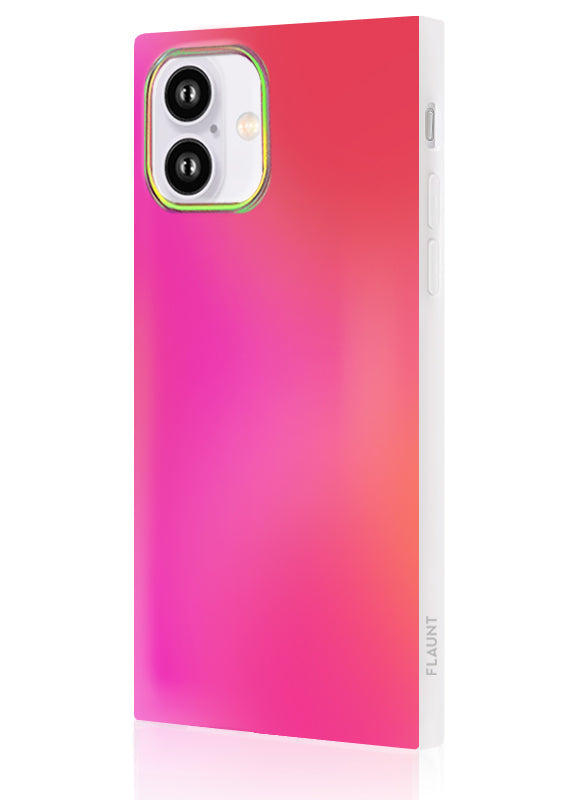 SQUARE? Pink Iridescent Satin iPhone Case