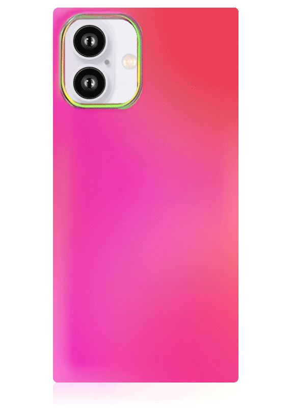 SQUARE? Pink Iridescent Satin iPhone Case
