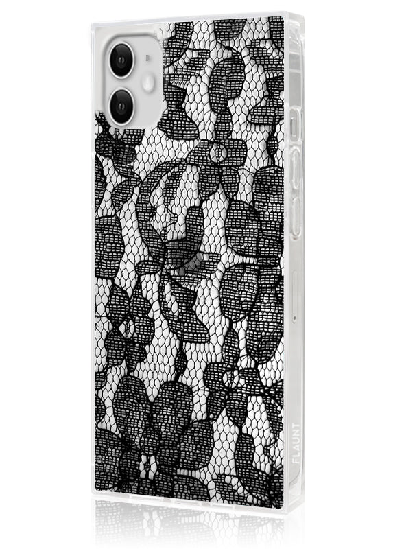 SQUARE? Black Lace iPhone Case