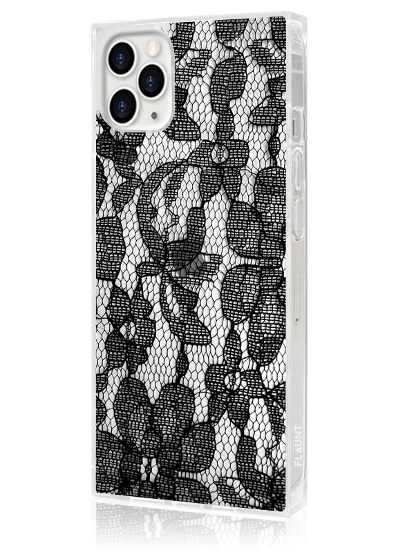 SQUARE? Black Lace iPhone Case