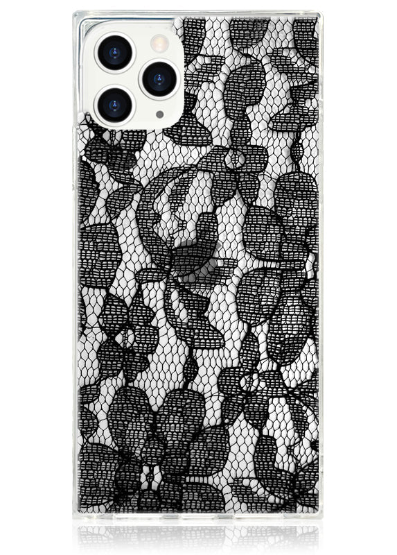 SQUARE? Black Lace iPhone Case
