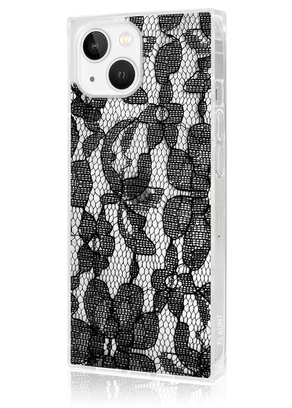 SQUARE? Black Lace iPhone Case