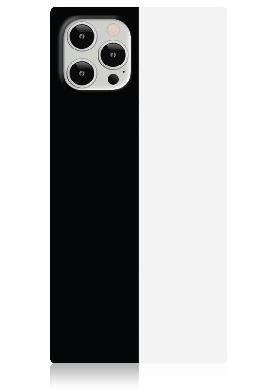SQUARE? Black and White Colorblock iPhone Case