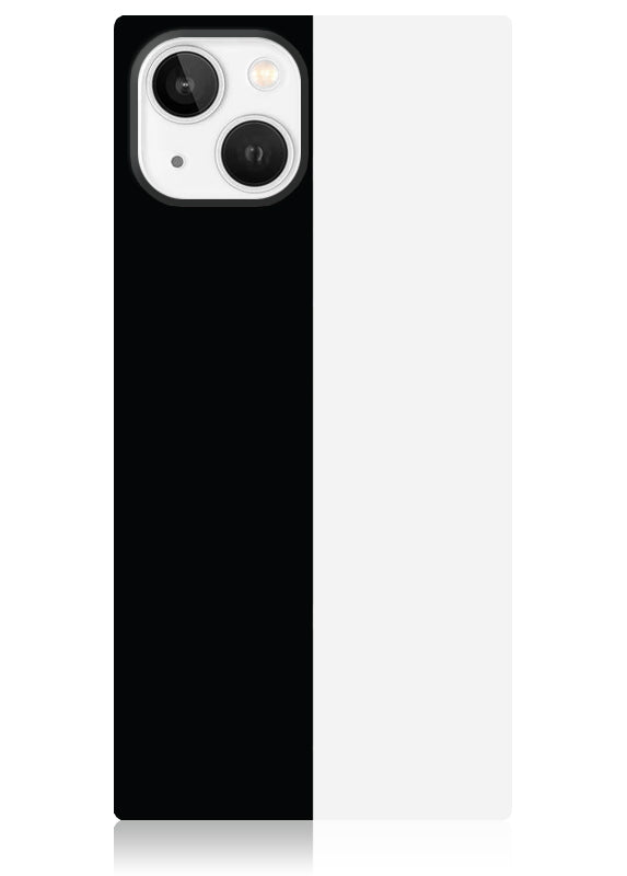 SQUARE? Black and White Colorblock iPhone Case