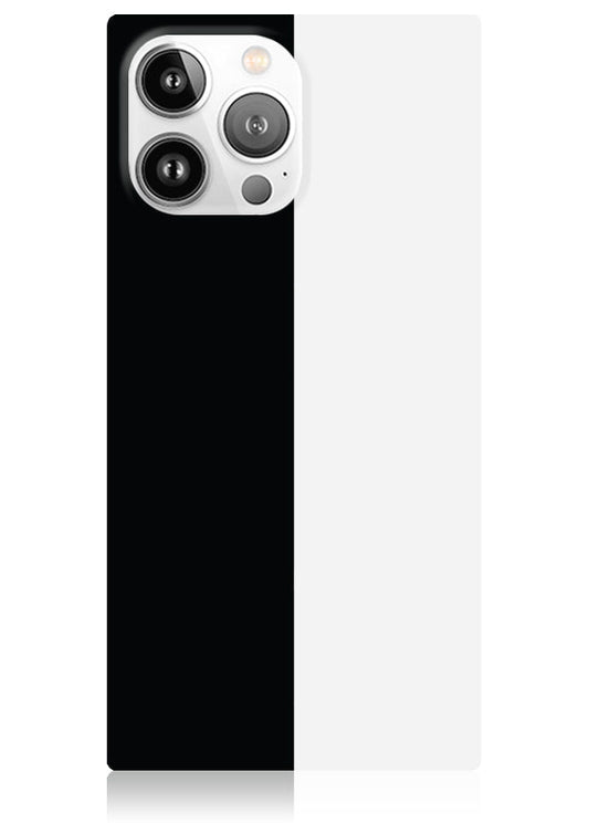 SQUARE? Black and White Colorblock iPhone Case