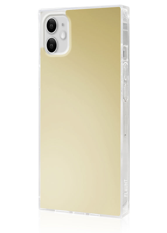 SQUARE? Metallic Gold Mirror iPhone Case