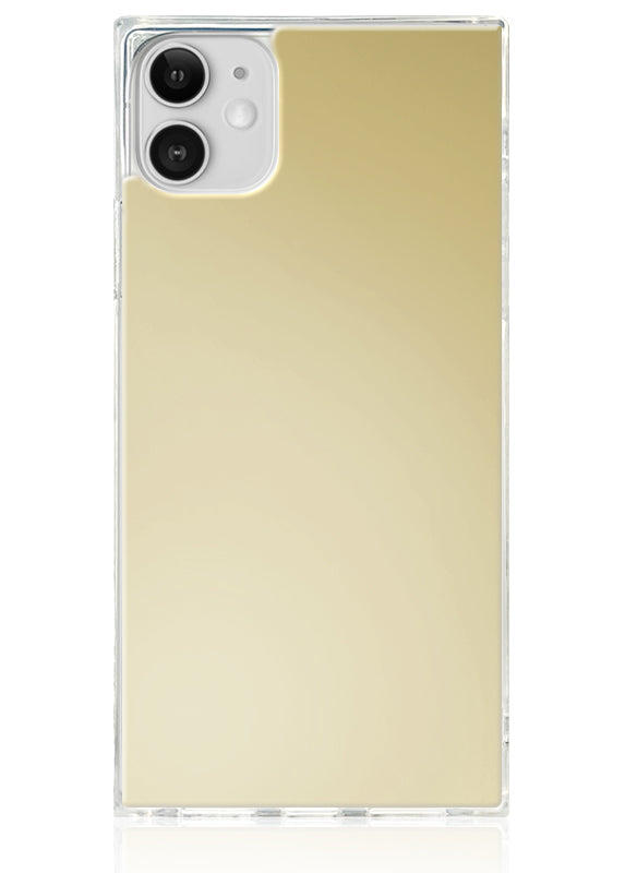 SQUARE? Metallic Gold Mirror iPhone Case