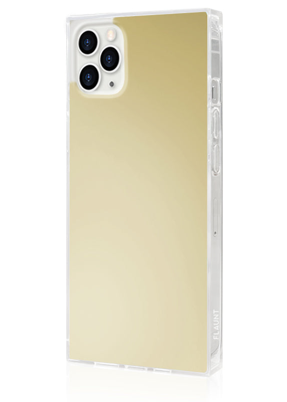 SQUARE? Metallic Gold Mirror iPhone Case