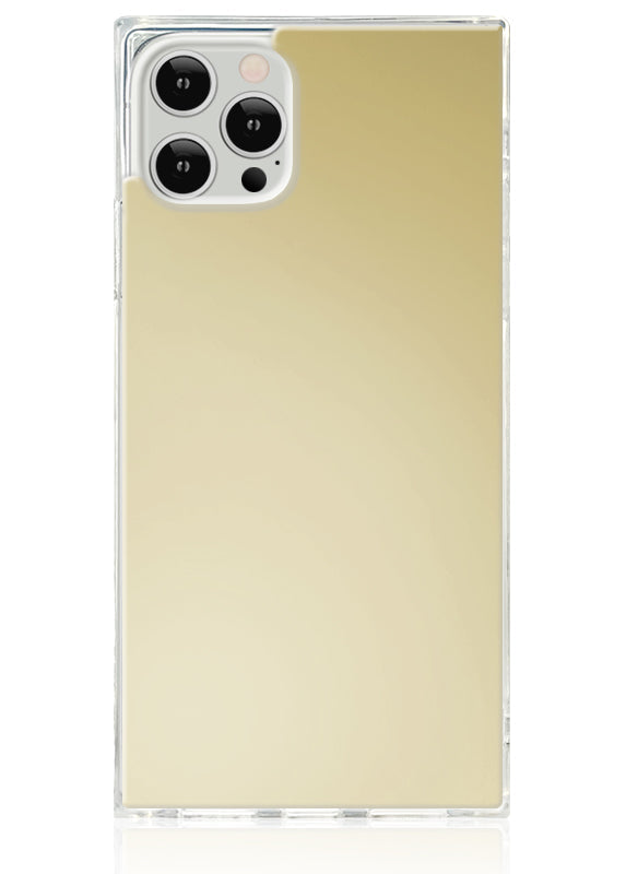 SQUARE? Metallic Gold Mirror iPhone Case