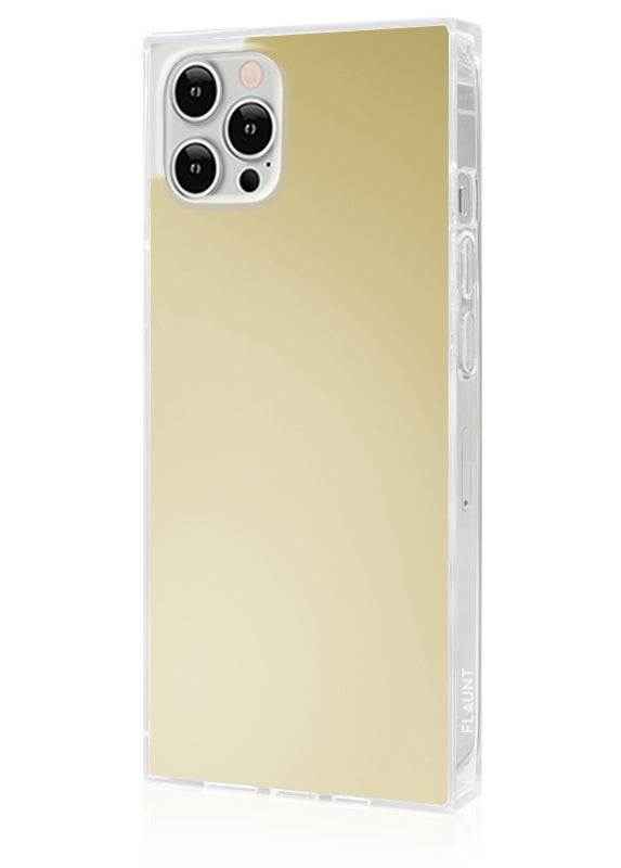 SQUARE? Metallic Gold Mirror iPhone Case