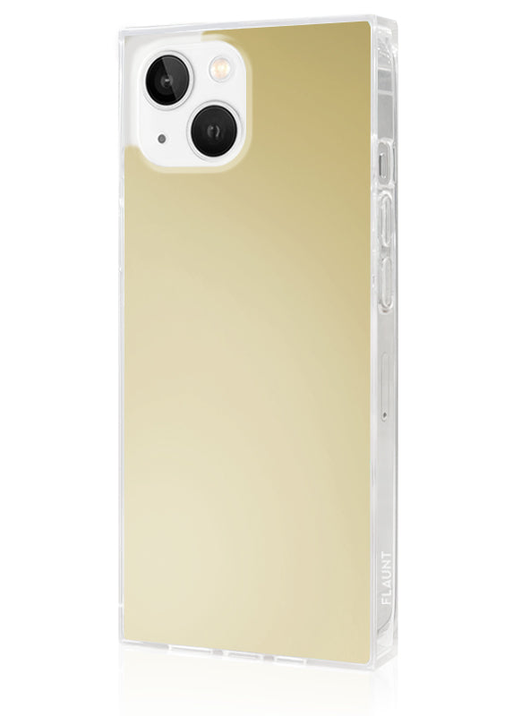 SQUARE? Metallic Gold Mirror iPhone Case