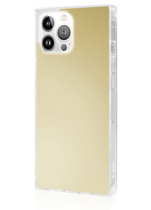 SQUARE? Metallic Gold Mirror iPhone Case