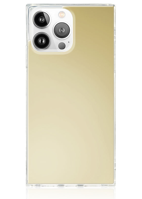 SQUARE? Metallic Gold Mirror iPhone Case