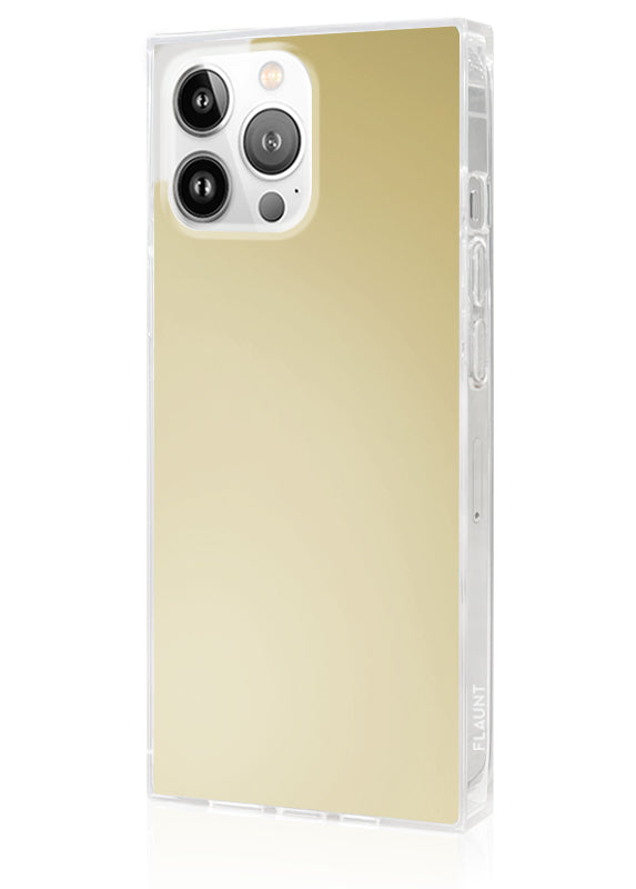 SQUARE? Metallic Gold Mirror iPhone Case