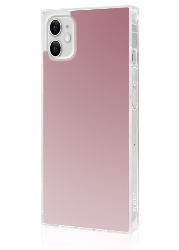 SQUARE? Metallic Rose Mirror iPhone Case