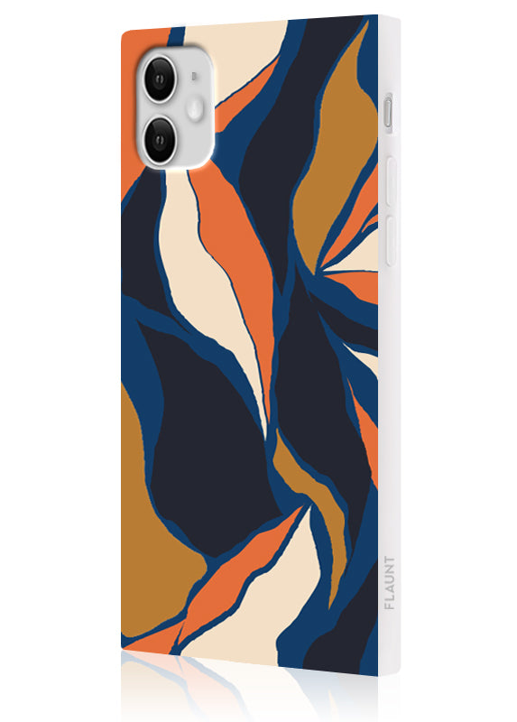 SQUARE? Navy Blossom iPhone Case