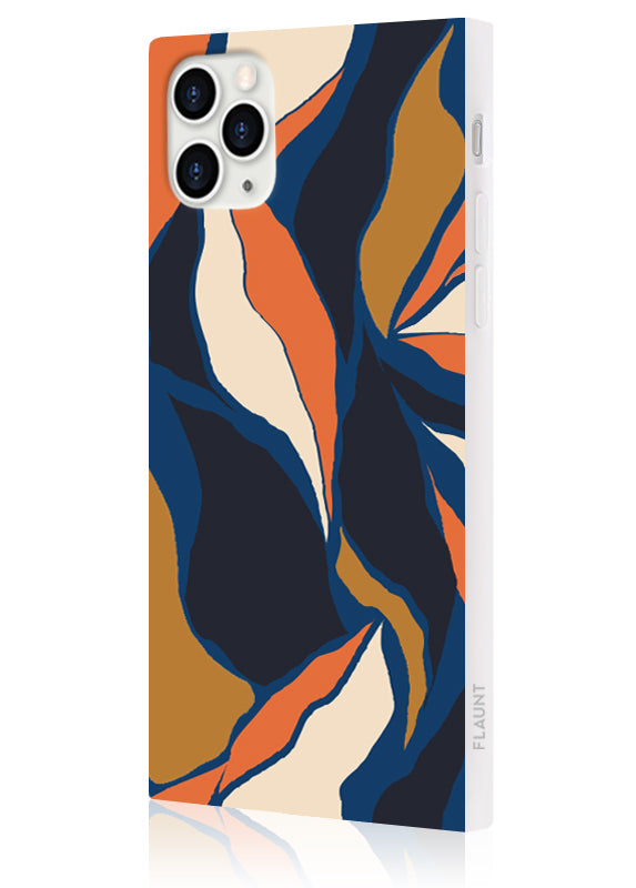 SQUARE? Navy Blossom iPhone Case