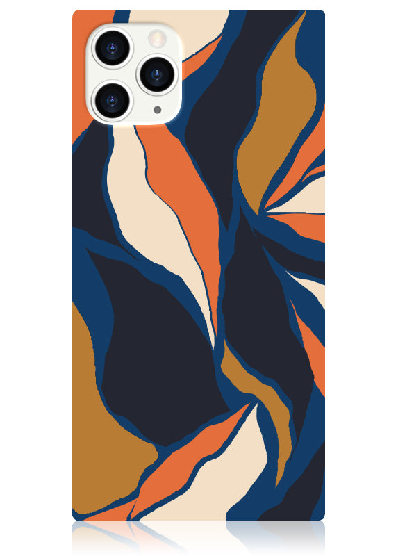SQUARE? Navy Blossom iPhone Case