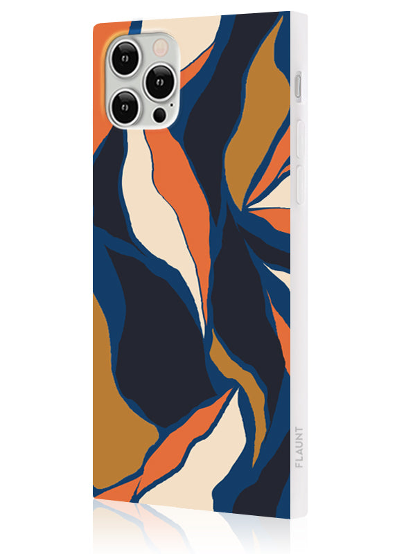 SQUARE? Navy Blossom iPhone Case