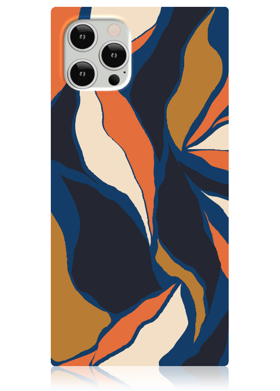 SQUARE? Navy Blossom iPhone Case
