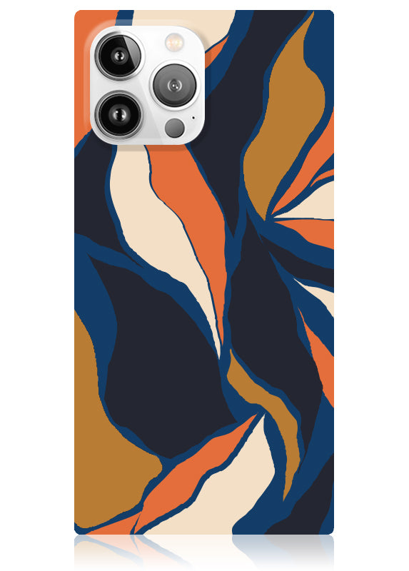 SQUARE? Navy Blossom iPhone Case