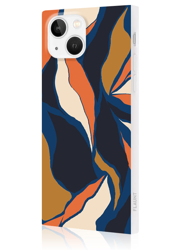 SQUARE? Navy Blossom iPhone Case