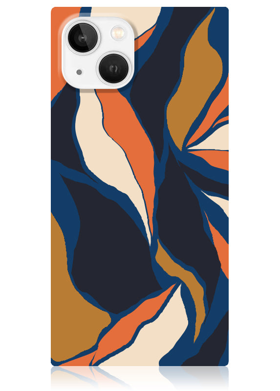 SQUARE? Navy Blossom iPhone Case
