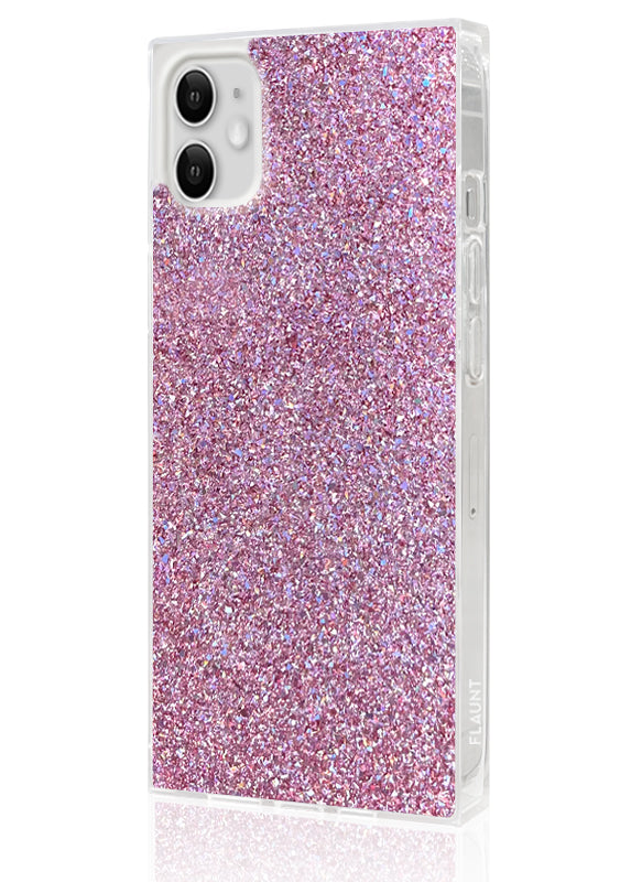 SQUARE? Pink Glitter iPhone Case
