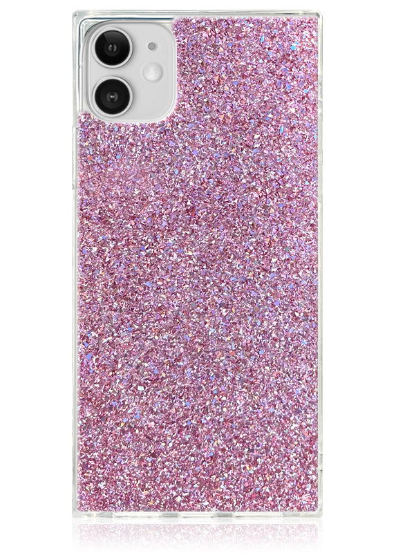 SQUARE? Pink Glitter iPhone Case