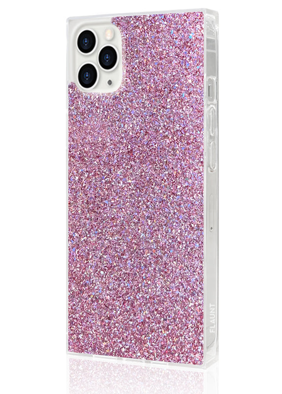 SQUARE? Pink Glitter iPhone Case
