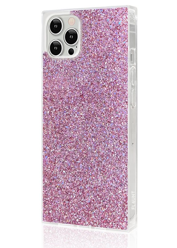 SQUARE? Pink Glitter iPhone Case
