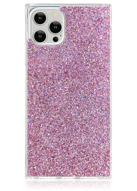 SQUARE? Pink Glitter iPhone Case