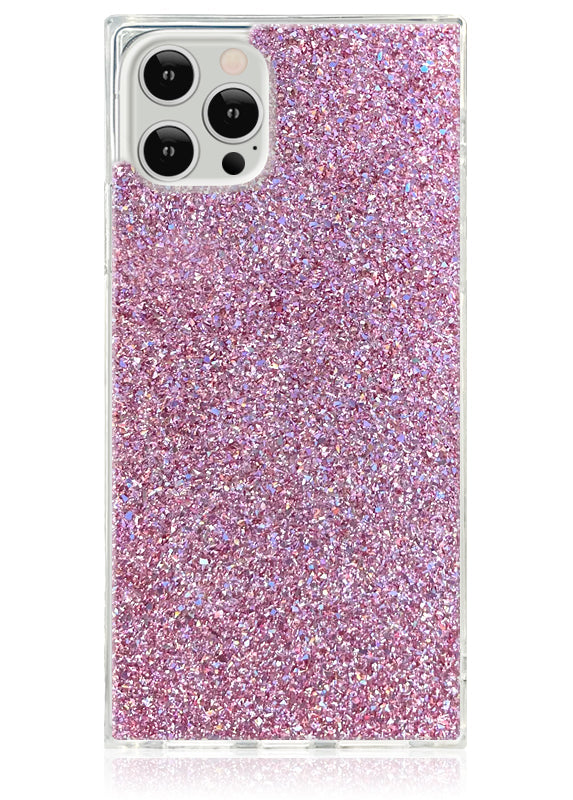 SQUARE? Pink Glitter iPhone Case