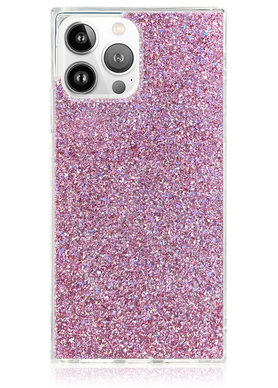 SQUARE? Pink Glitter iPhone Case
