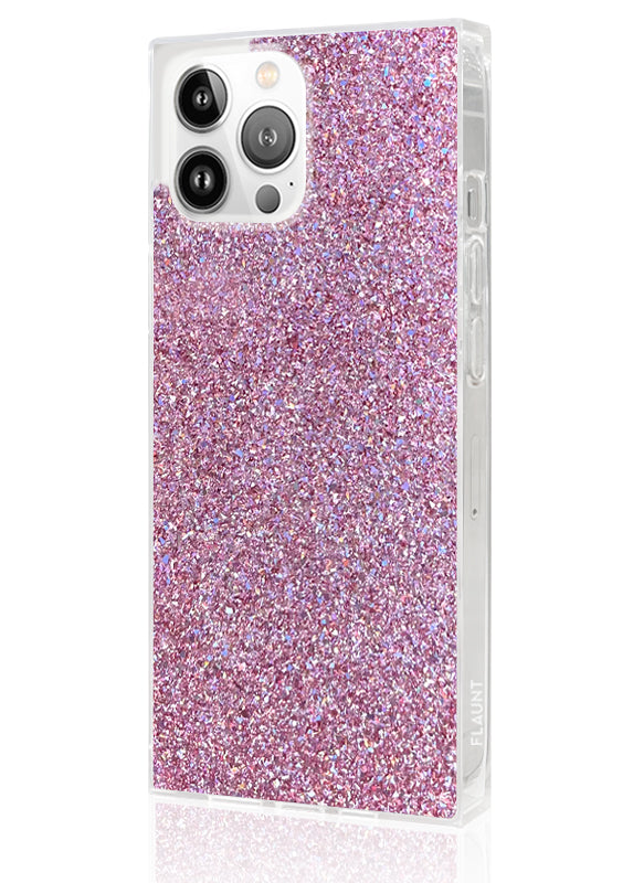 SQUARE? Pink Glitter iPhone Case