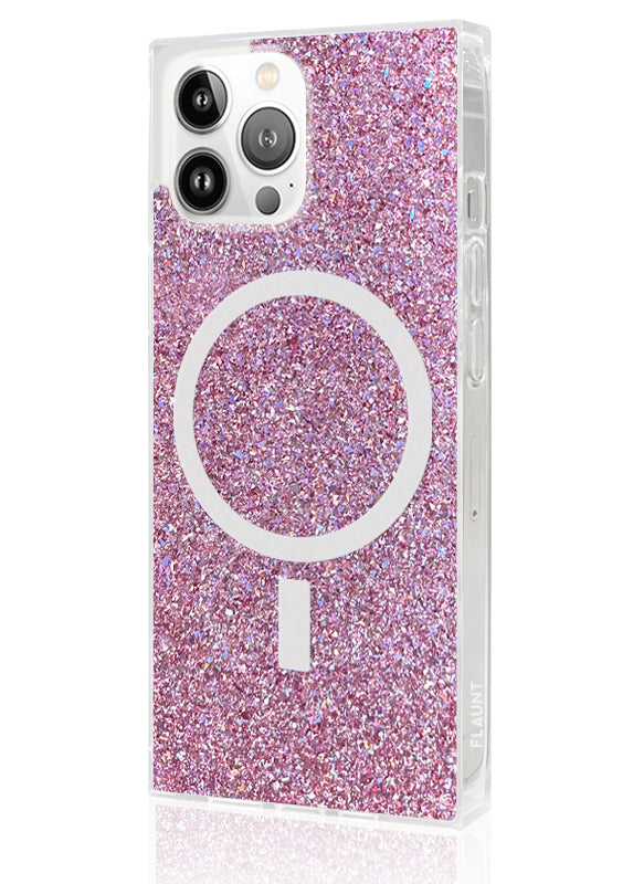 SQUARE? Pink Glitter iPhone Case