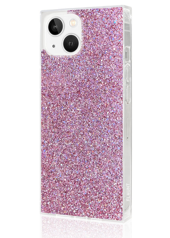 SQUARE? Pink Glitter iPhone Case