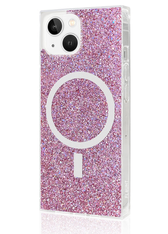 SQUARE? Pink Glitter iPhone Case