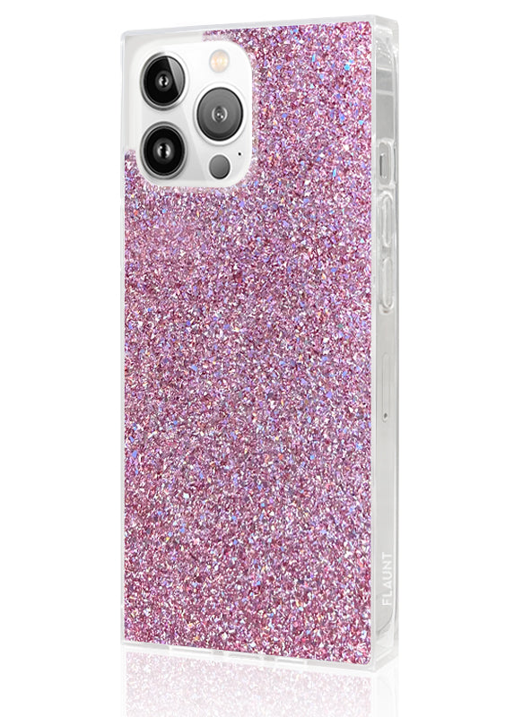 SQUARE? Pink Glitter iPhone Case